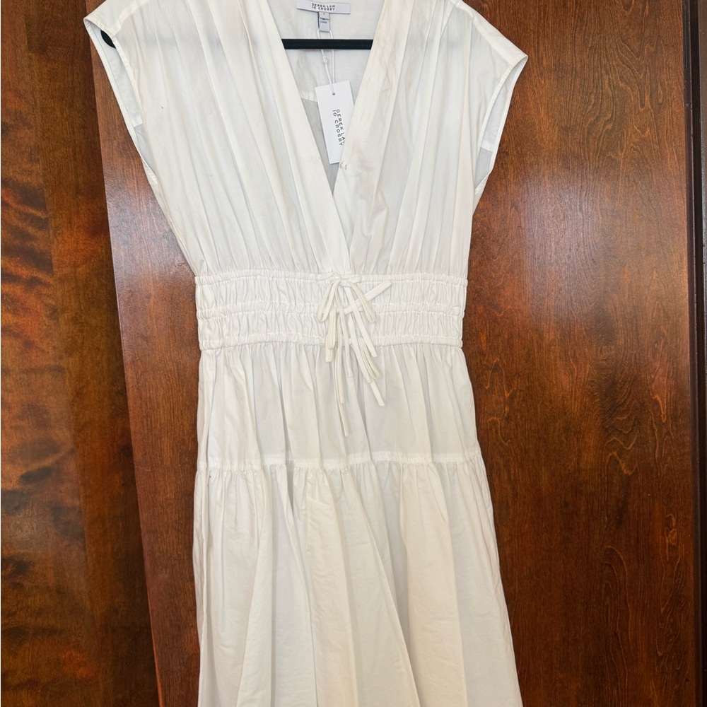 10 Crosby Derek Lam White Cotton Dress